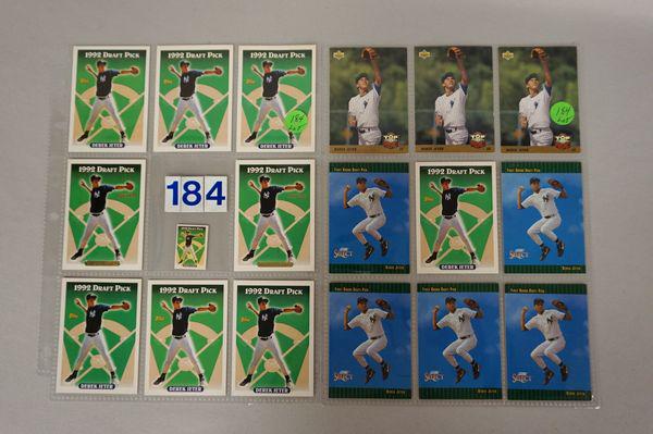 (24) DEREK JETER ROOKIE CARDS IN SHEETS, (1 of 6)