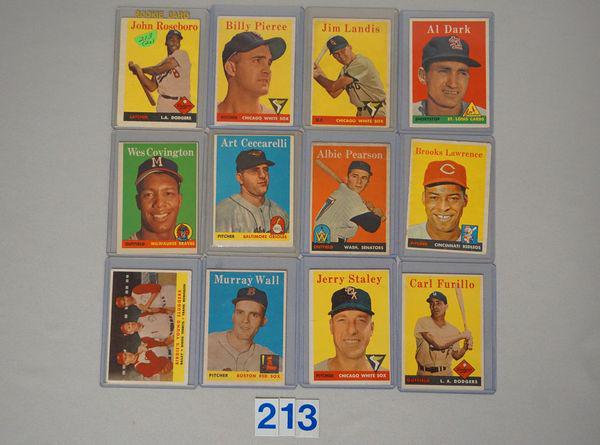 (20 DIFF.) 1958 TOPPS BB CARDS, (1 of 4)