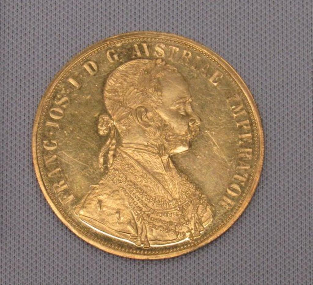 1915 AUSTRIA 4 DUCAT GOLD: (1 of 2)