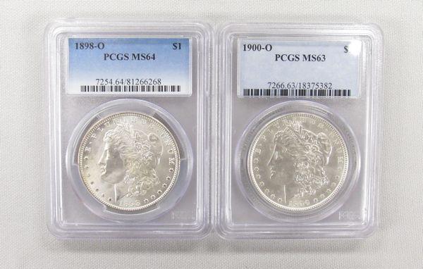 1898-O & 1900-O  MORGAN DOLLARS: (1 of 2)