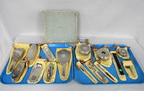 15 PC. TIFFANY STERLING DRESSER SET: