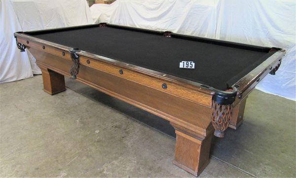 ANTIQUE BRUNSWICK POOL TABLE: NEED DESCRIPTION