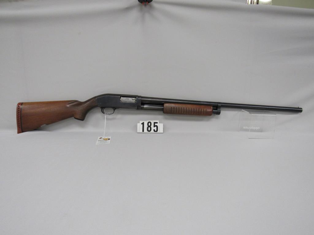 J.C. HIGGINS MODEL-20 PUMP ACTION 12 GAUGE SHOTGUN: . -GOOD. S/N NONE. LINE #987