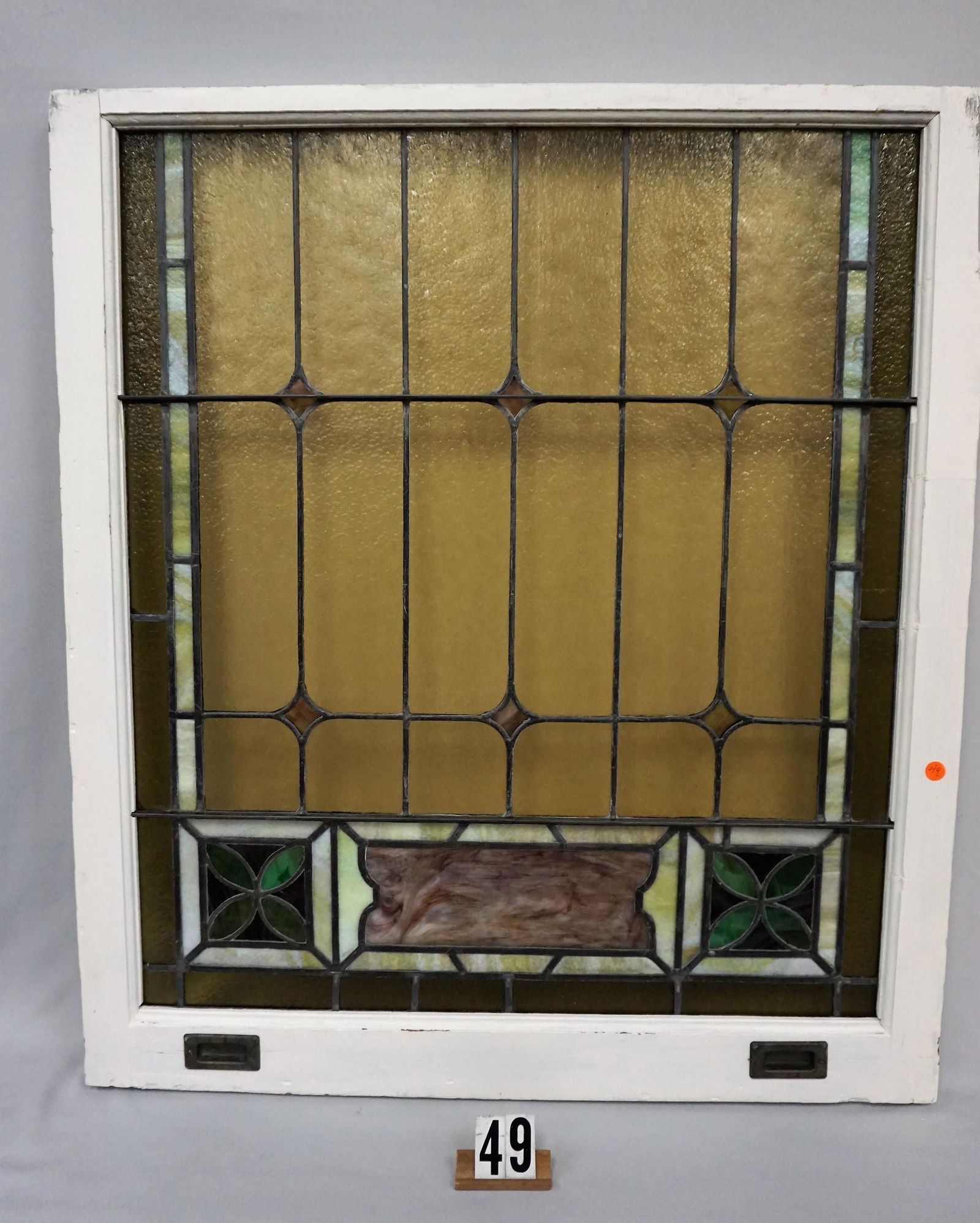 For Auction Vintage Stained Glass Panel 49 On Feb 22 2020