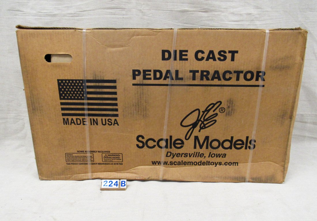 ERTL FORD 8N PEDAL TRACTOR:: MINT IN FACTORY SEALED BOX. DIE CAST FARM TRACTOR. BOX MEASURES 36 IN. X 21 IN. 8 IN.