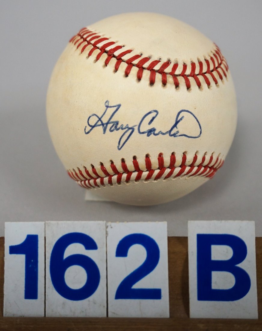 GARY CARTER AUTOGRAPHED OFFICIAL N.L. BASEBALL,: A. BART GIAMATTI, PRES. - N.MT. (NO C.O.A.)