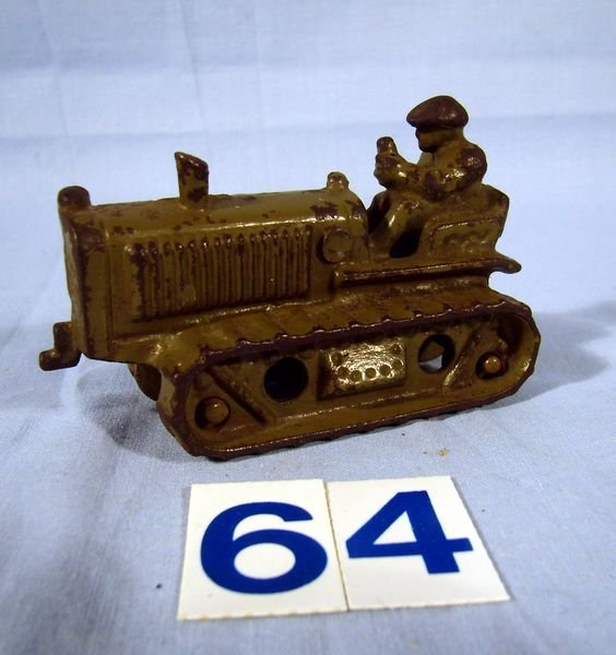 3" CAST IRON HUBLEY CRAWLER TRACTOR