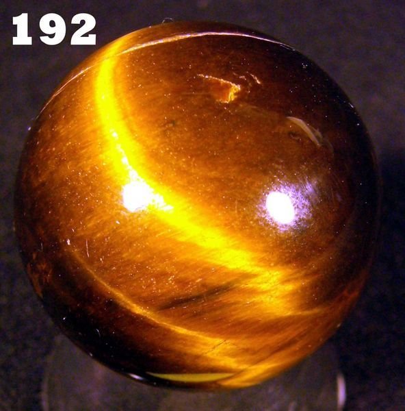 1 1/4" TIGER'S EYE MARBLE- MINT