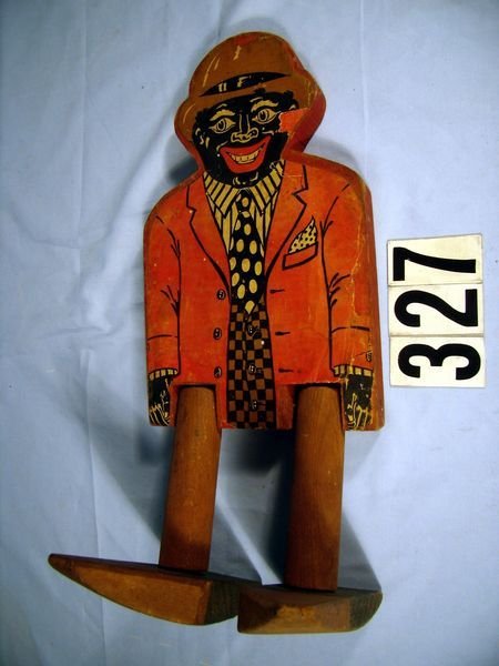 BLACK MEMORABILIA- 13" WOODEN WALKER