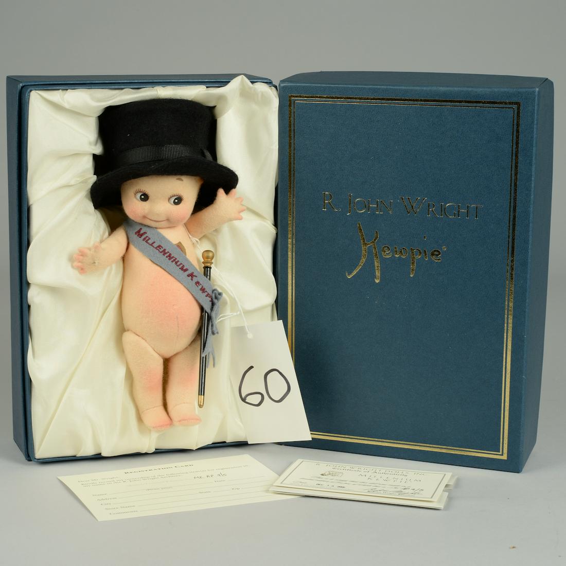 BOXED R. JOHN WRIGHT MILLENNIUM KEWPIE 8 IN. (1 of 3)