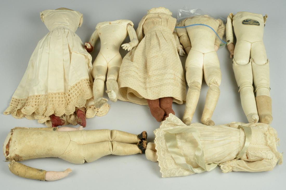 LOT OF 7 FRENCH & GERMAN DOLL BODIES Oct 23, 2021 Dotta Auction Co