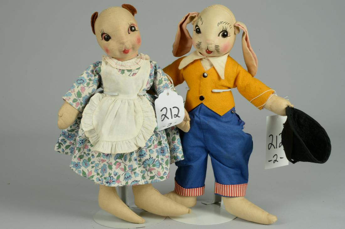 TWO GEORGENE AVERILL UNCLE WIGGLEY DOLLS 13 IN. (1 of 4)