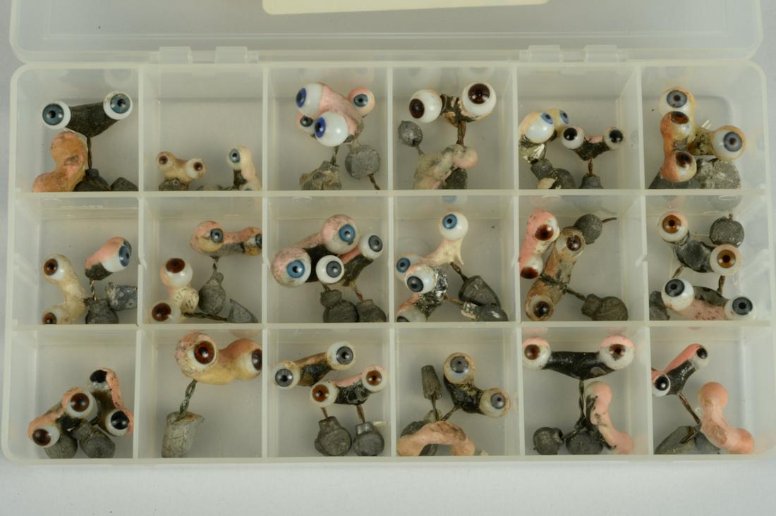 THIRTY FIVE PAIR GERMAN GLASS DOLL EYES (1 of 3)