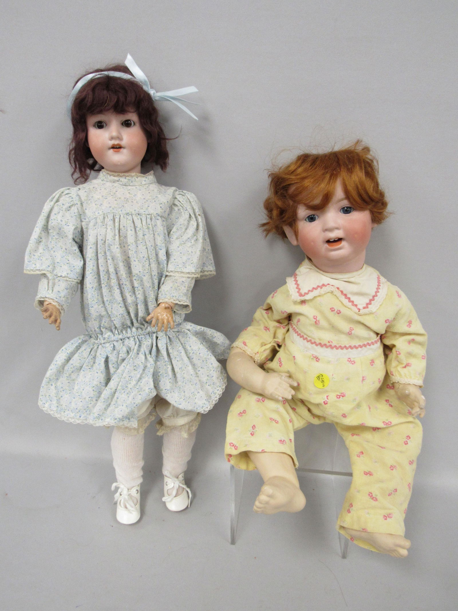 ARMAND MARSEILLE 390:: BISQUE HEAD, COMPO BODY ALL IN AGE APPROPRIATE CONDITION, SLEEP EYES 24 IN., 20 IN. MORIMURA BROTHERS JAPAN BABY - SOME CRAZING TO WRISTS - GOOD