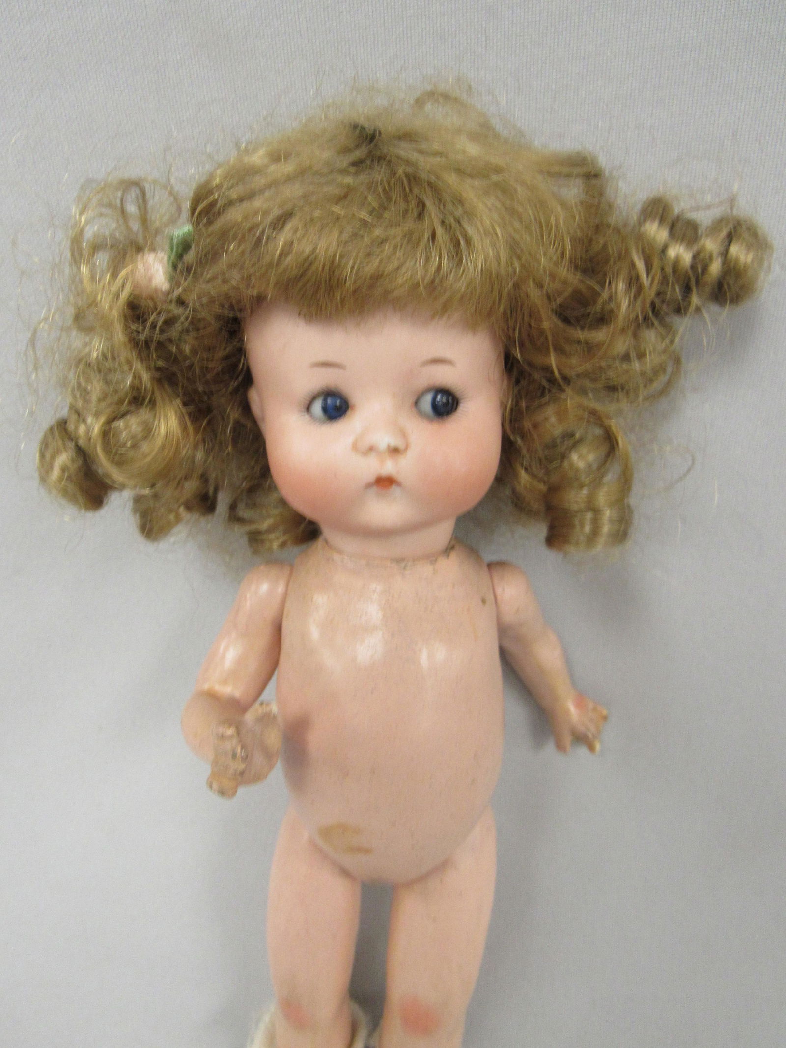 A.M. 9 IN. JUST ME BISQUE HEAD DOLL: (1 of 6)