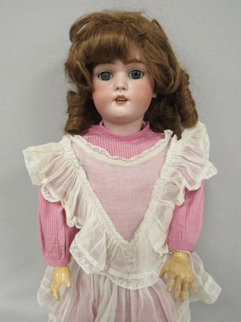 24 IN. SIMON HALBIG "BABY BLANCHE":: BISQUE HEAD CLEAN WITH SLEEP EYES, COMPO BODY WITH NORMAL WEAR - GOOD