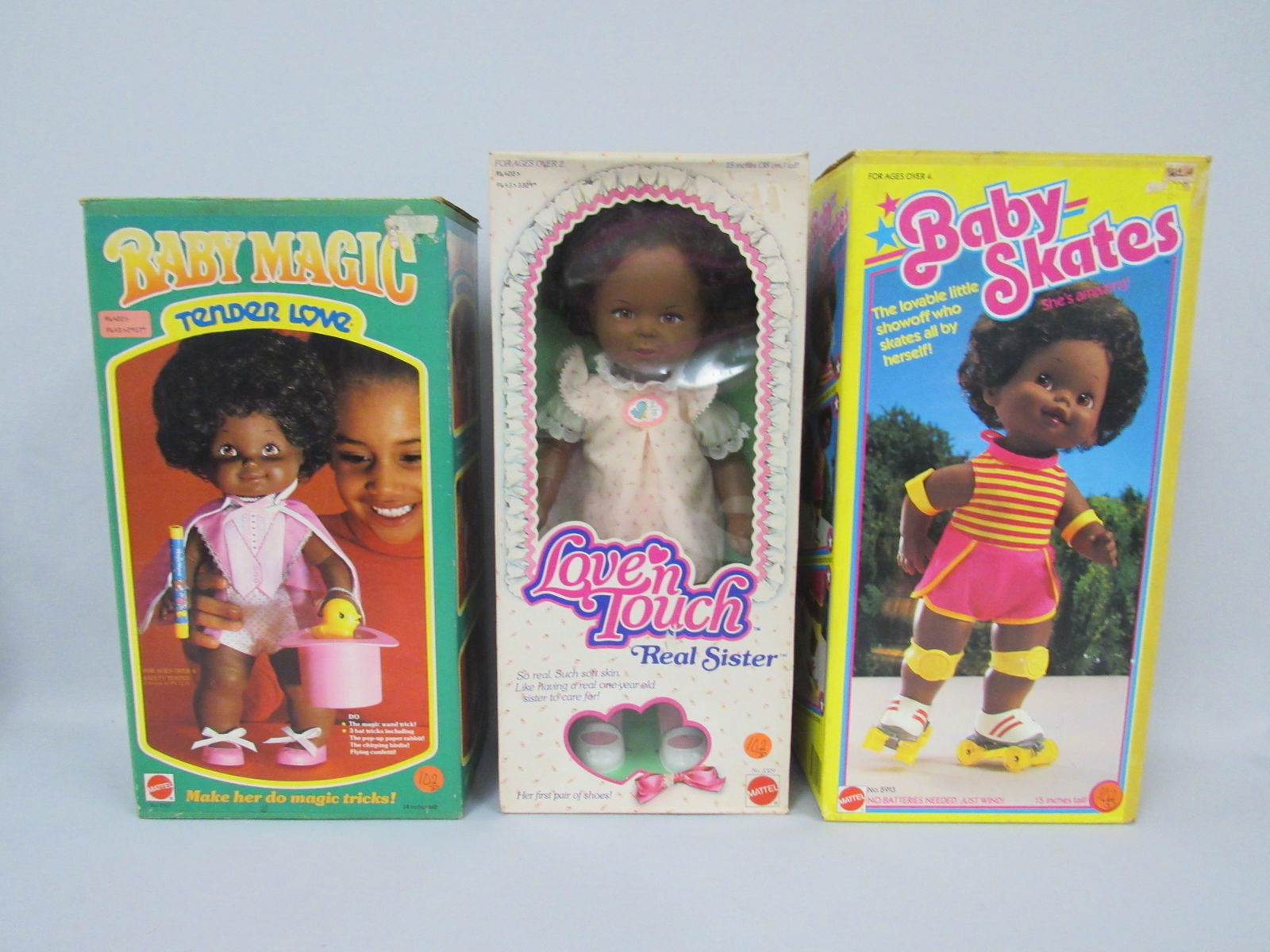 16 IN. 3 MATTEL BLOCK DOLLS. MINT WITH BOXES: (1 of 10)