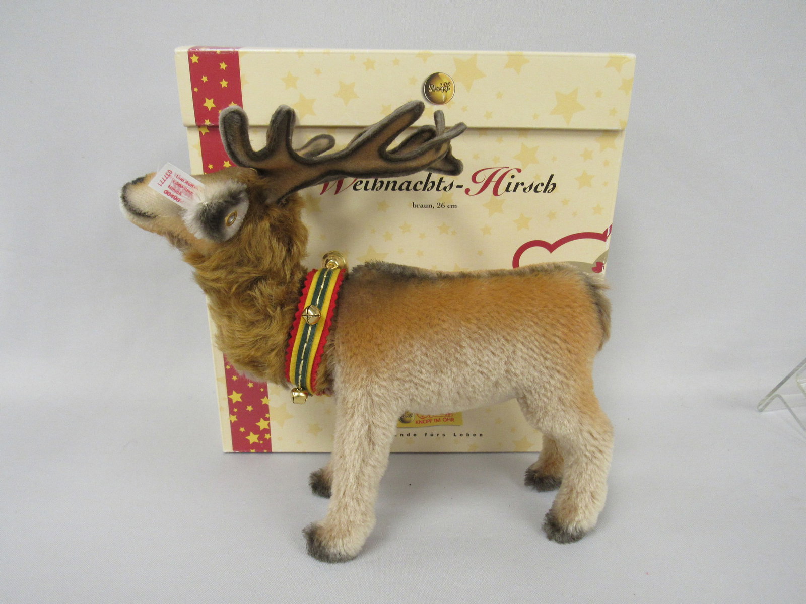 10 1/2 IN. STEIFF CHRISTMAS STAG: (1 of 7)