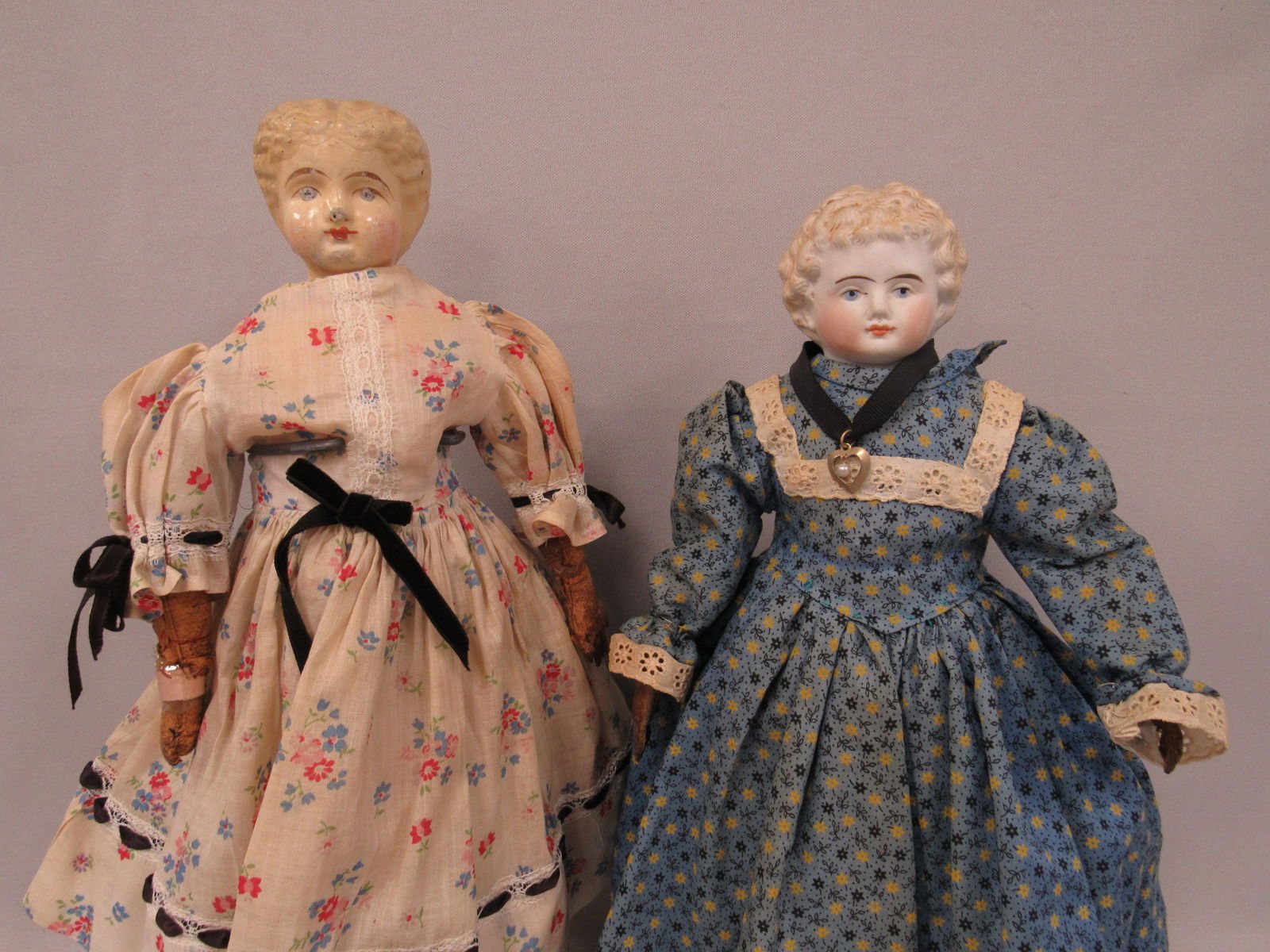 11 IN. PAPER MACHE HEAD & 13 IN. UNGLAZED HEAD: (1 of 13)