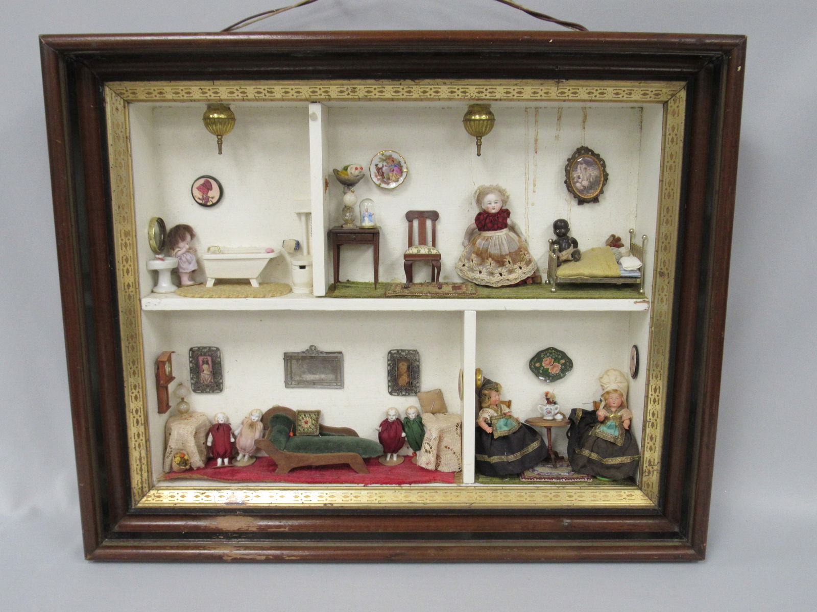 WALNUT DEEP FRAME SHADOW BOX: (1 of 7)