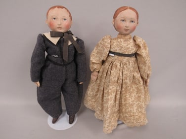 PAIR OF 16 IN. SHARI LUTZ DOLLS: