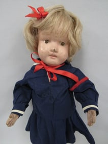 15 IN. SCHOENHUT GIRL WITH EXTRA SAILOR PANTS: