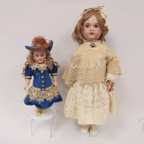PAIR OF S.F.B.J. DOLLS: