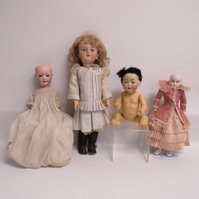 LOT OF FOUR DOLLS: