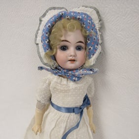 15 IN. BISQUE HEAD DOLL: