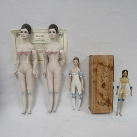 4 ARTIST DOLLS MADE FOR CONVENTIONS: