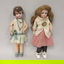 PAIR OF GERMAN BISQUE HEAD DOLLS: