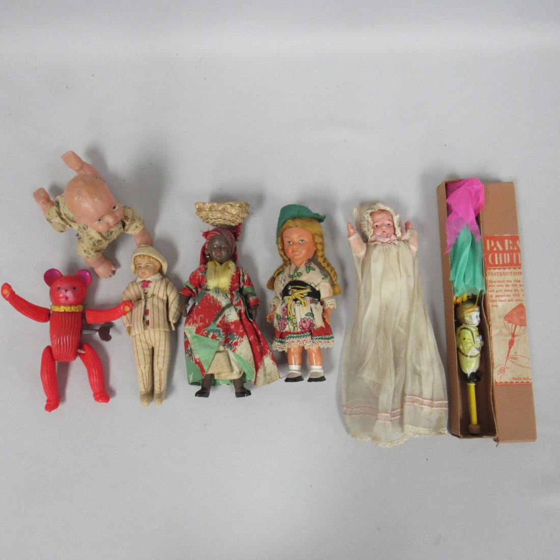BOX LOT OF 7 CELLULOID DOLLS: (1 of 10)