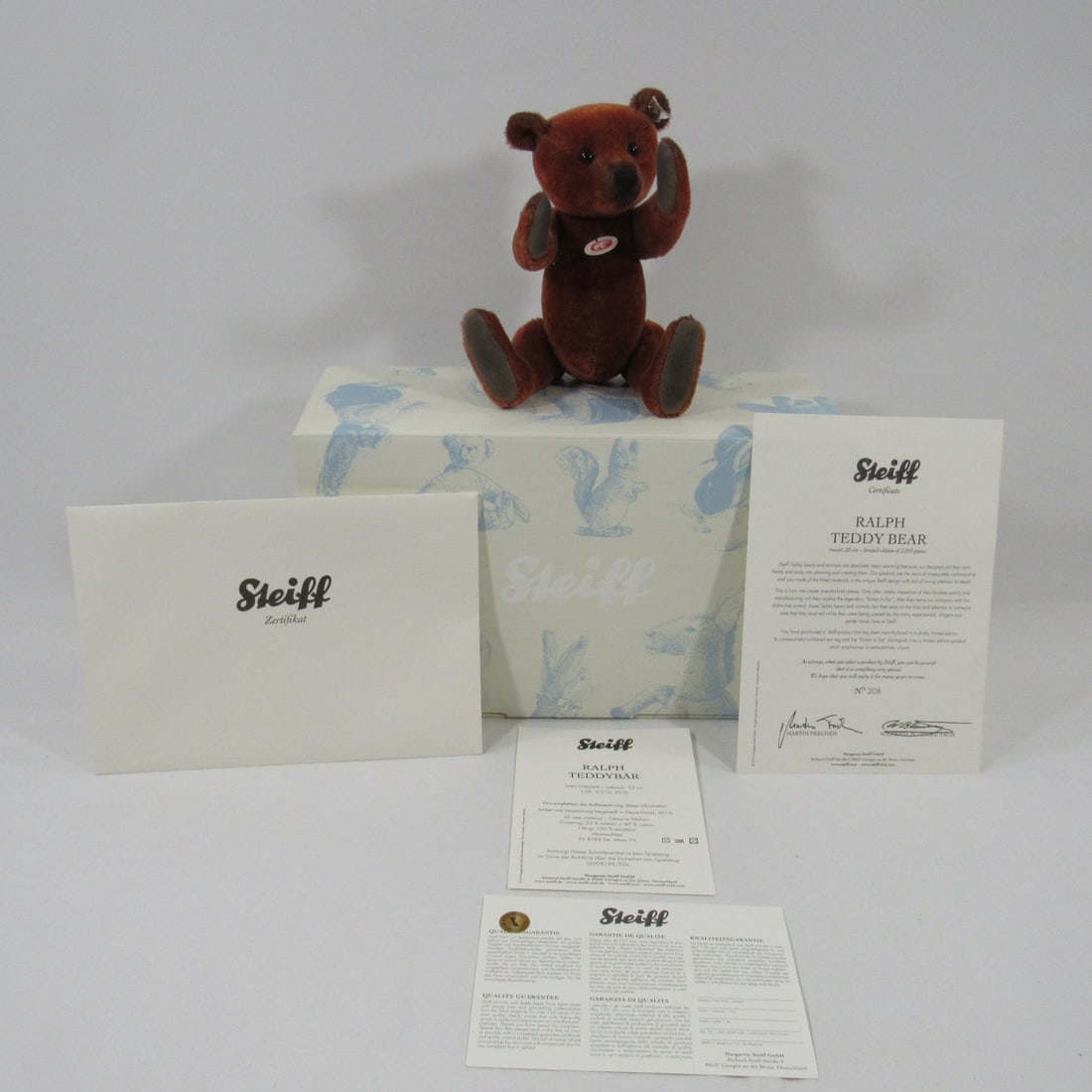 STEIFF "RALPH" TEDDY BEAR: (1 of 9)