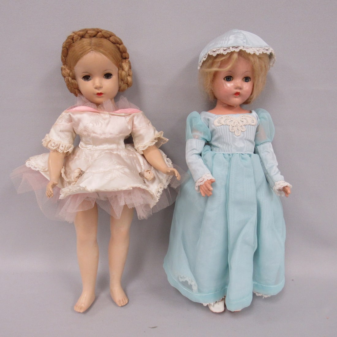 PAIR OF COMPO & H.P. DOLLS: (1 of 10)