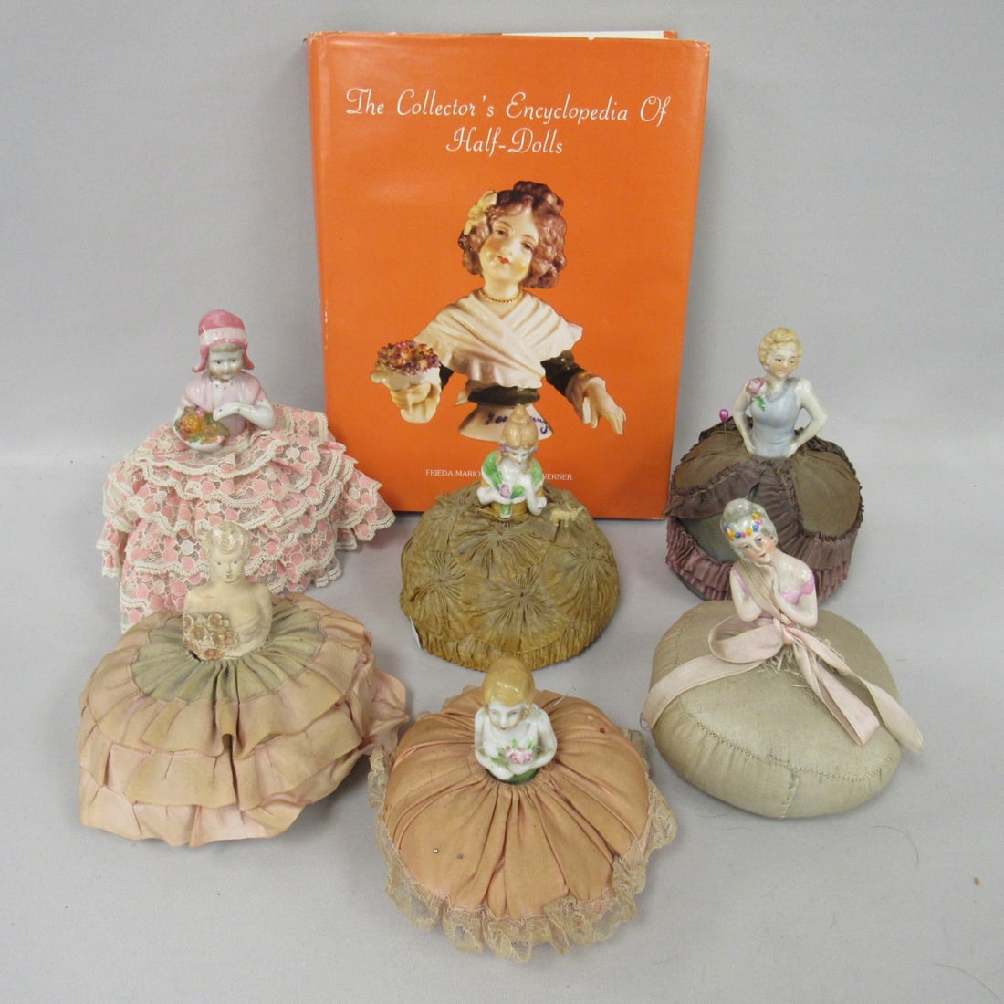 (6) HALF DOLL PINCUSHIONS: (1 of 11)