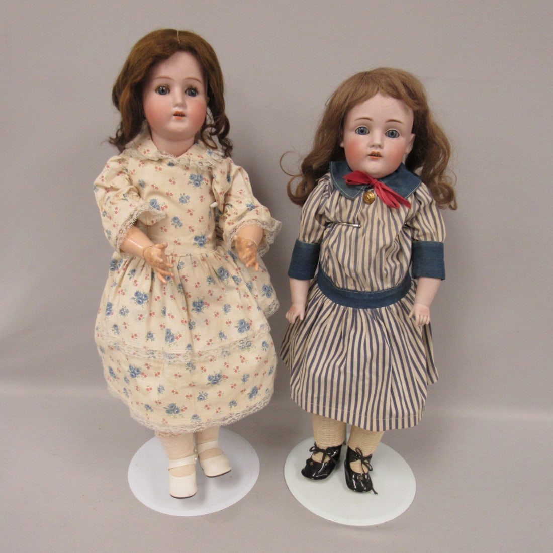 (2) GERMAN BISQUE HEAD DOLLS: (1 of 20)