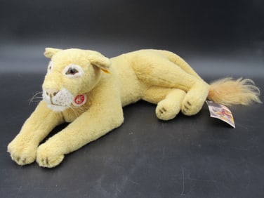 STEIFF "LEO" THE LION LYING DOWN: