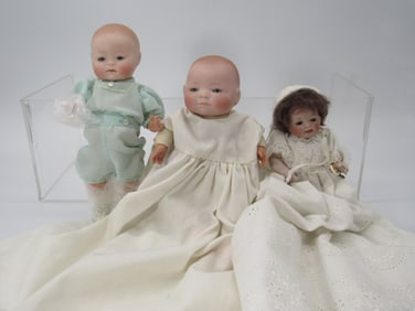3 BISQUE BABY LOT: