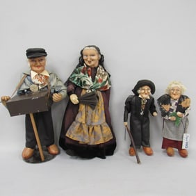 2 PAIR OF RAVCA DOLLS:
