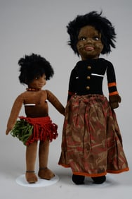 PAIR OF NORAH WELLING ISLAND DOLLS: