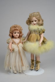 18 IN. SONJA HENIE & 14 IN. FAIRY QUEEN: