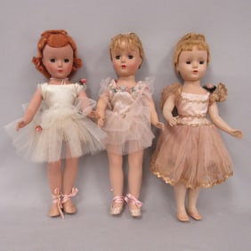 (3) 14 IN. MME. ALEXANDER HP BALLERINAS:
