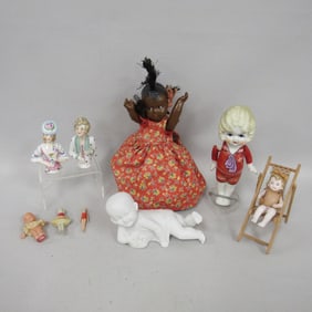 9 DOLL BOX LOT: