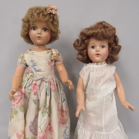 PAIR OF COMPO GIRLS: