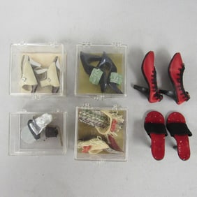 6 PR. HIGH HEELS FOR 18 - 20 IN. DOLLS: