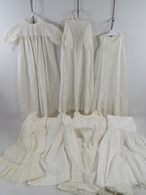 7 PIECE CHRISTENING DRESS LOT: