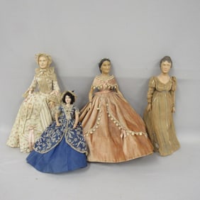 4 ARTIST LADY DOLLS: