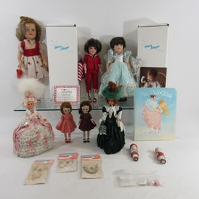 GROUP LOT OF COLLECTIBLE DOLLS & MORE: