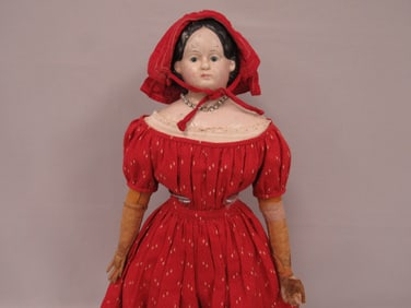24 IN. UNMARKED PAPER MACHE HEAD: