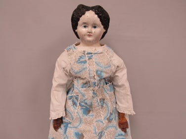 28 IN. PAPER MACHE GREINER DOLL: